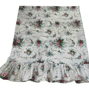 RALPH LAUREN Cotton Floral BLAINE ruffled hem KING pillow case‎